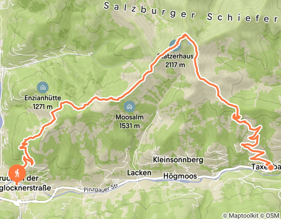 Karte der Tour