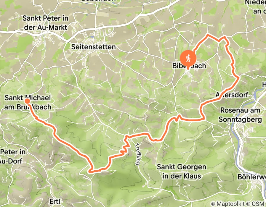 Karte der Tour