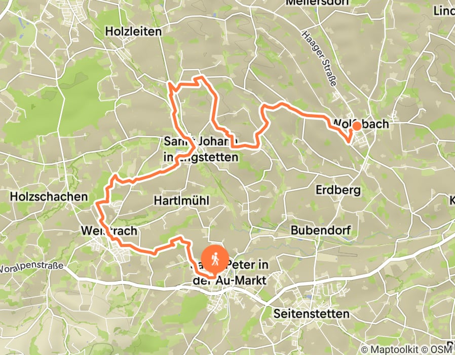 Karte der Tour