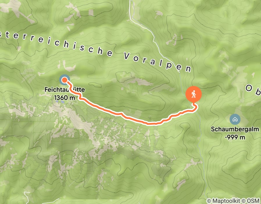 Karte der Tour