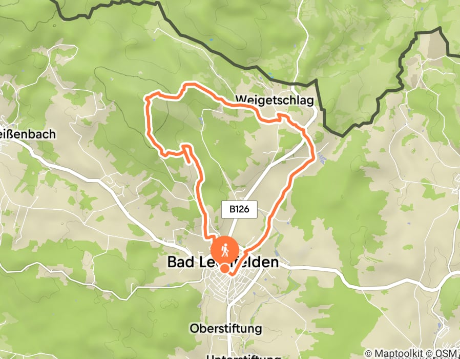 Karte der Tour