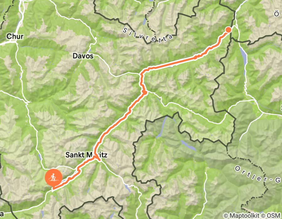 Karte der Tour