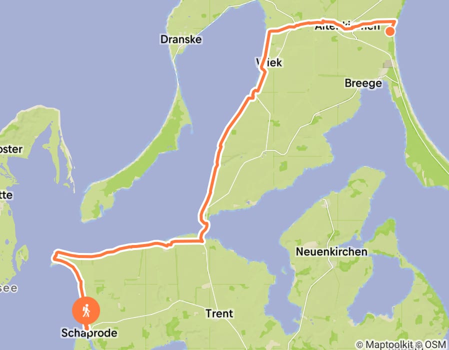 Karte der Tour