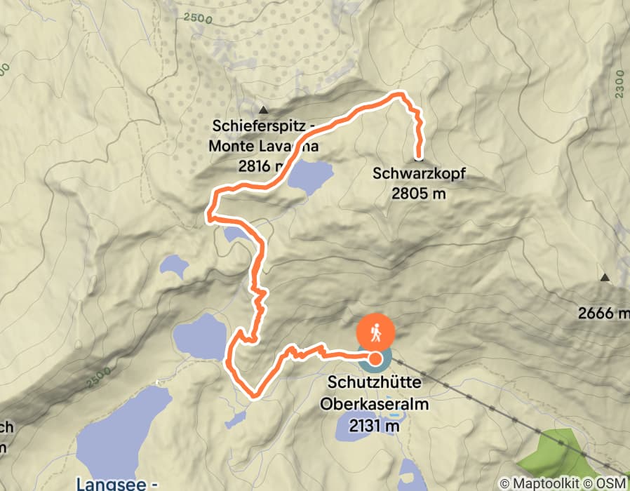 Karte der Tour