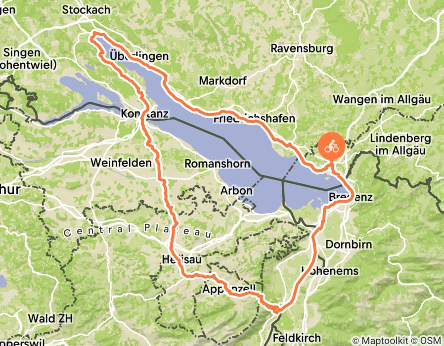 Karte der Tour