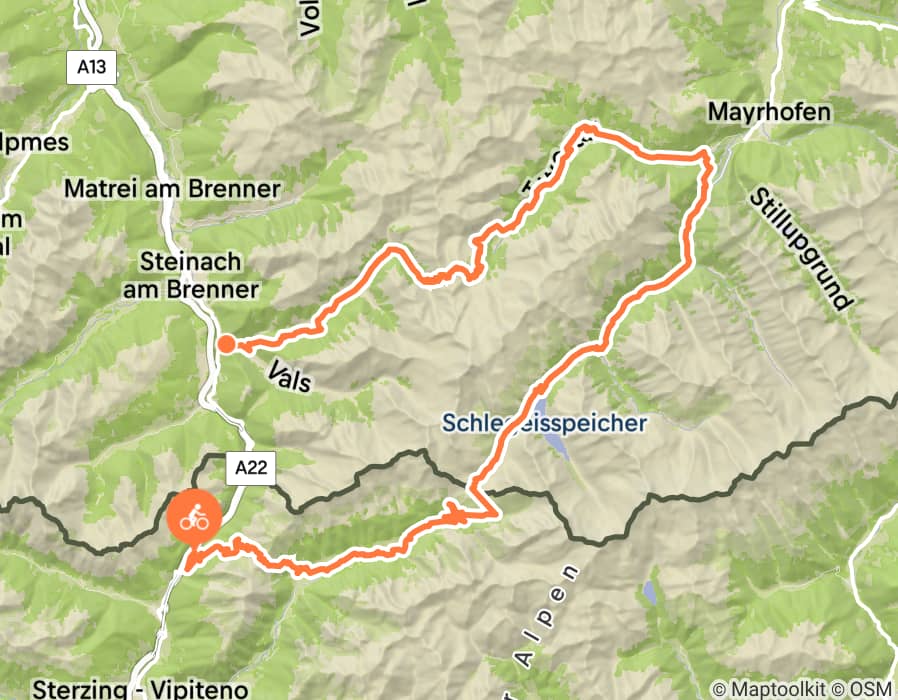 Karte der Tour