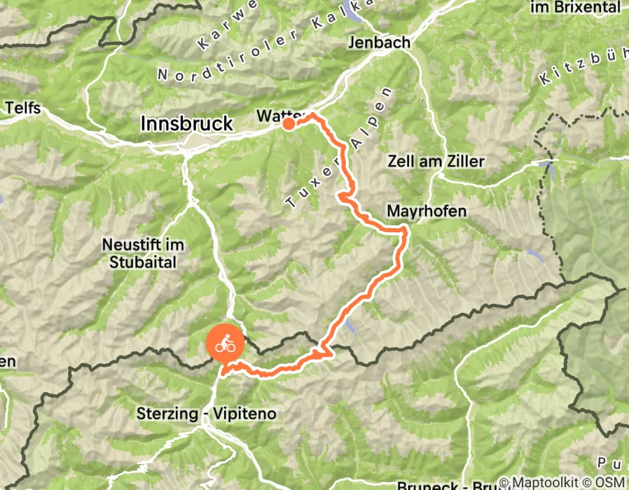Karte der Tour
