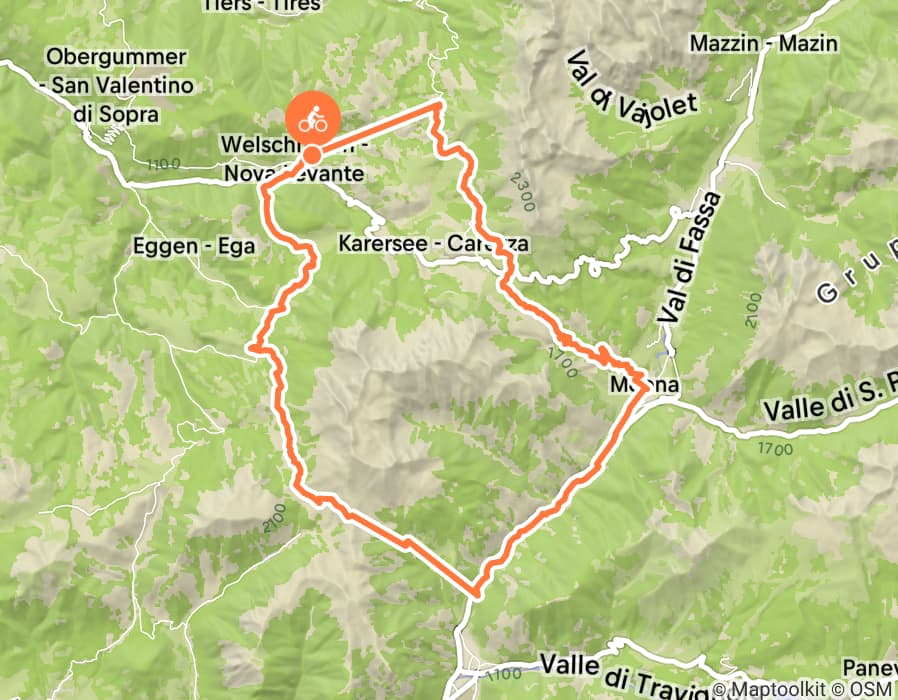 Karte der Tour