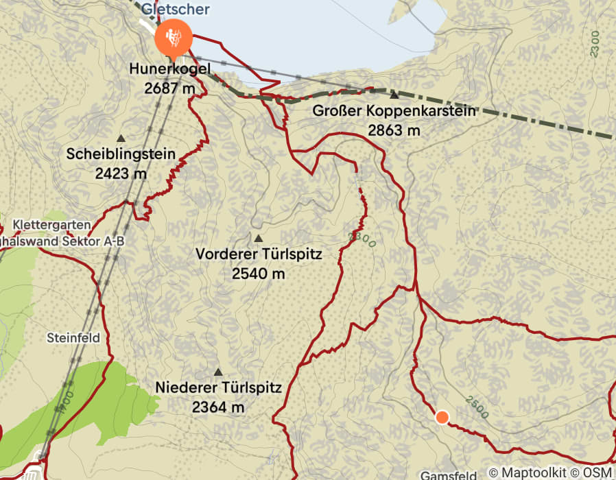 Karte der Tour