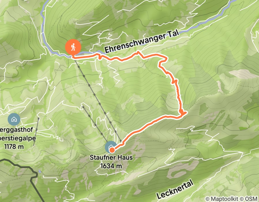 Karte der Tour