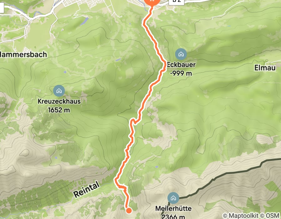 Karte der Tour