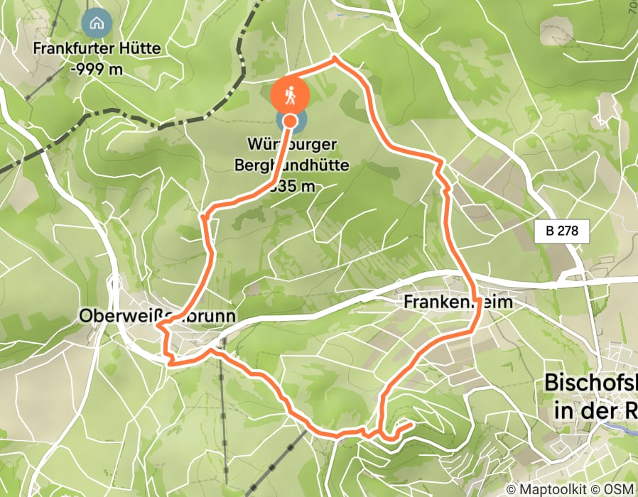 Karte der Tour