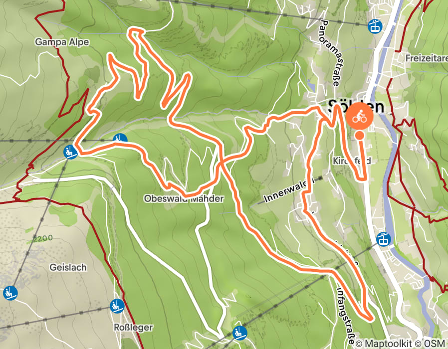 Karte der Tour
