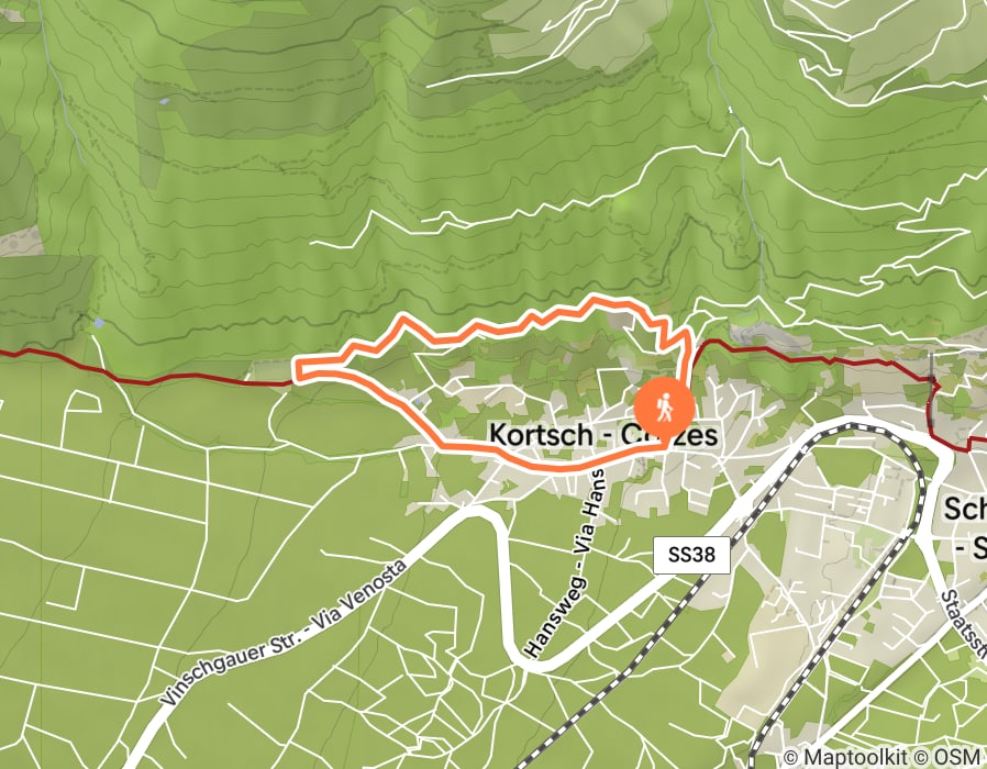 Karte der Tour