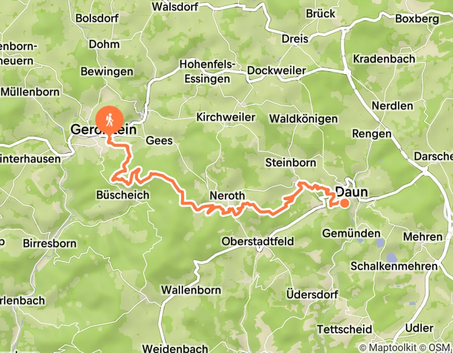 Karte der Tour