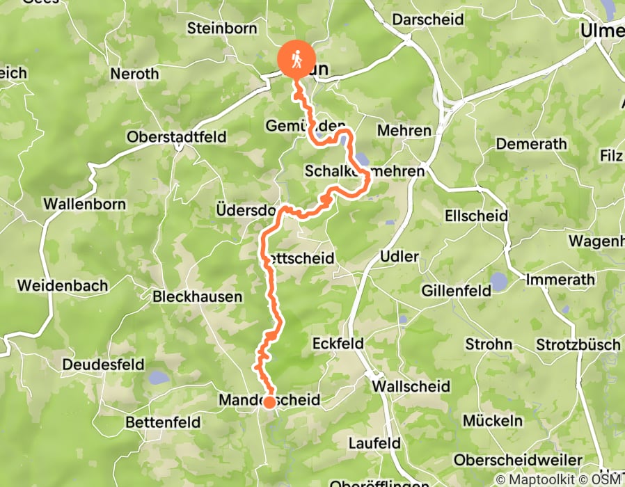 Karte der Tour