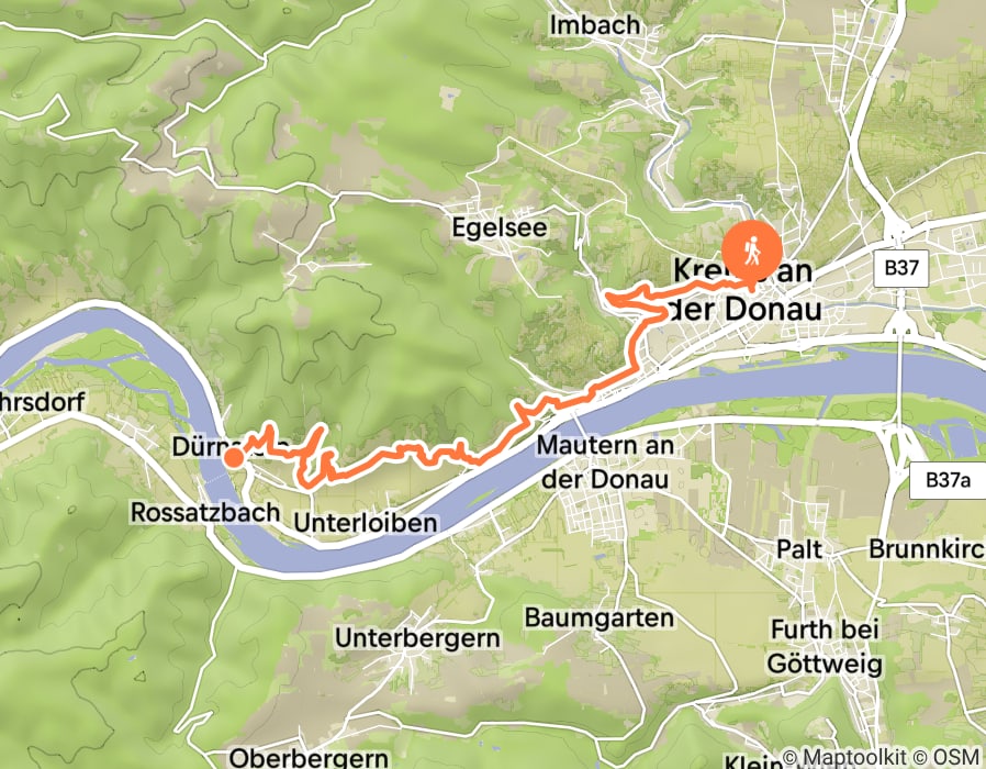 Karte der Tour