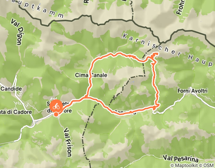 Karte der Tour