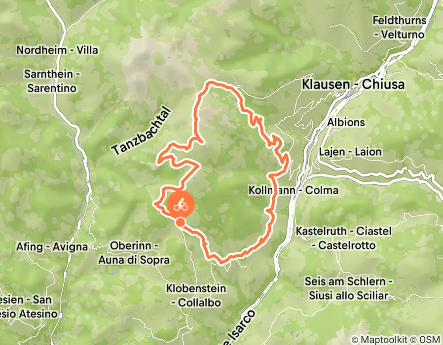Karte der Tour