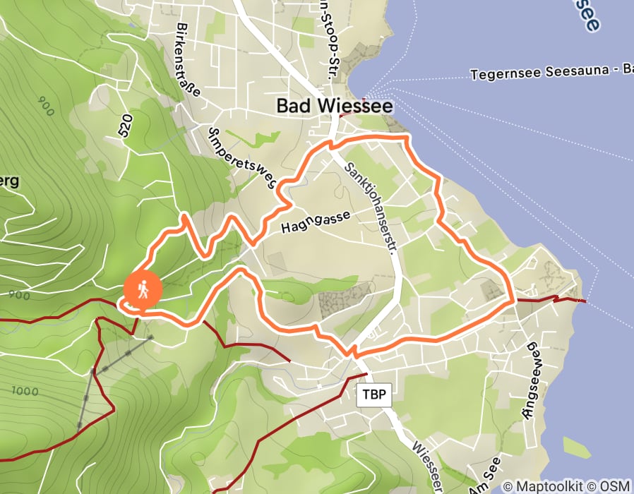 Karte der Tour