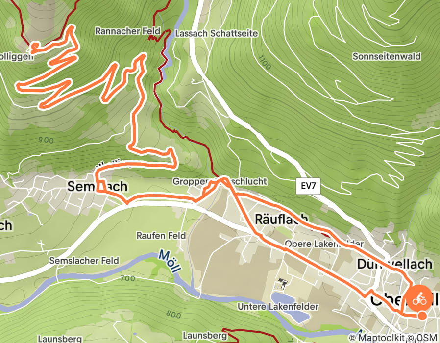 Karte der Tour