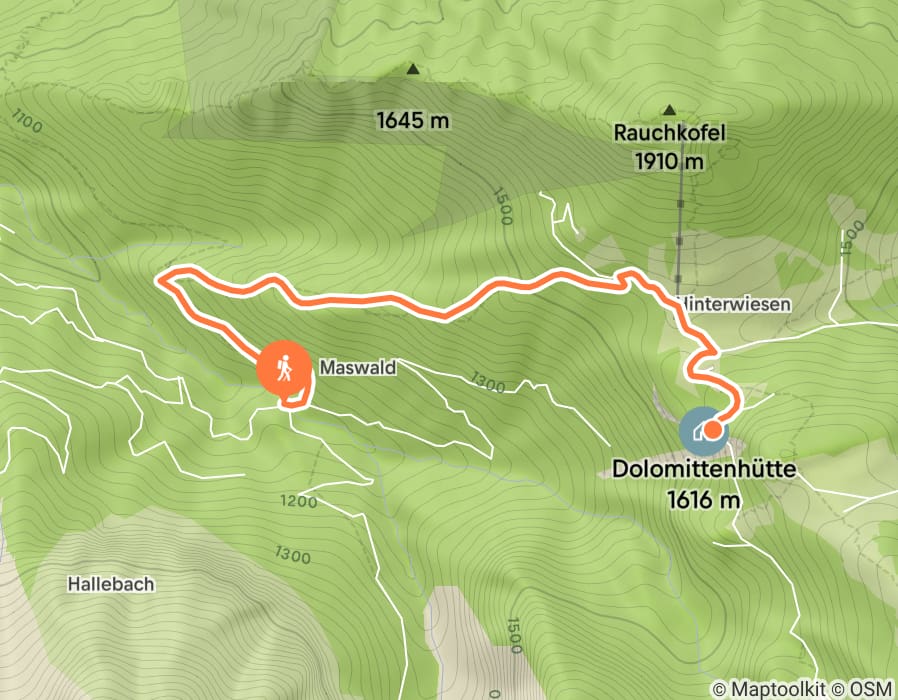 Karte der Tour