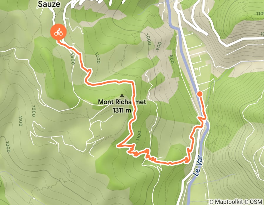 Karte der Tour