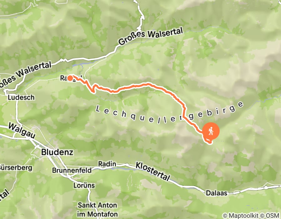 Karte der Tour