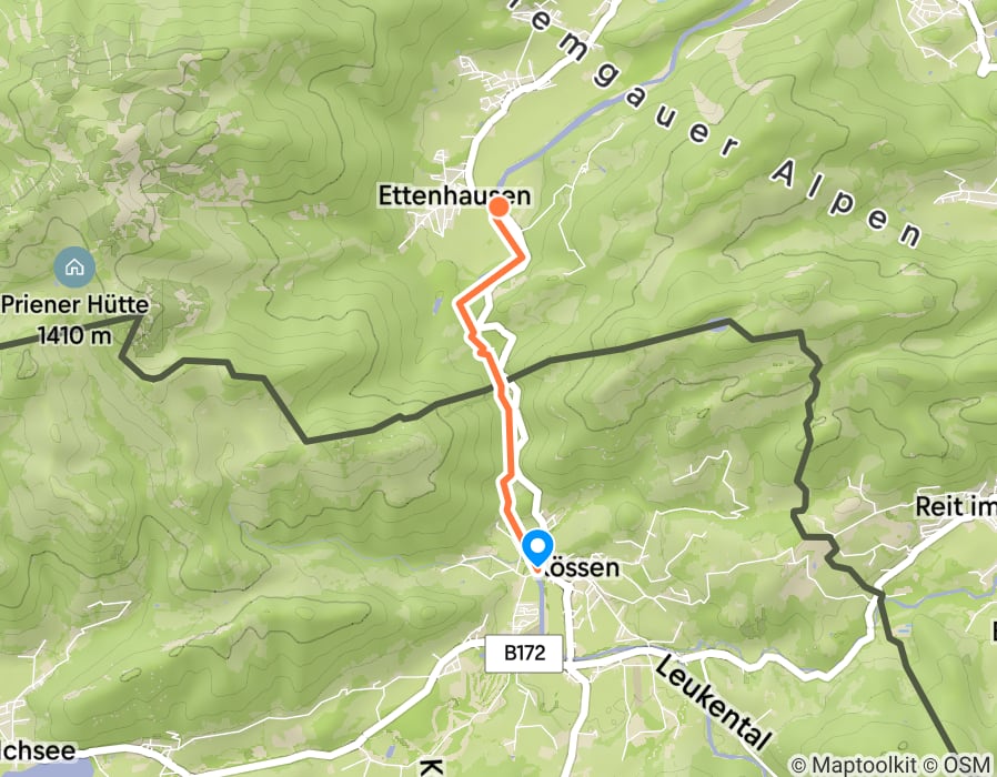 Karte der Tour