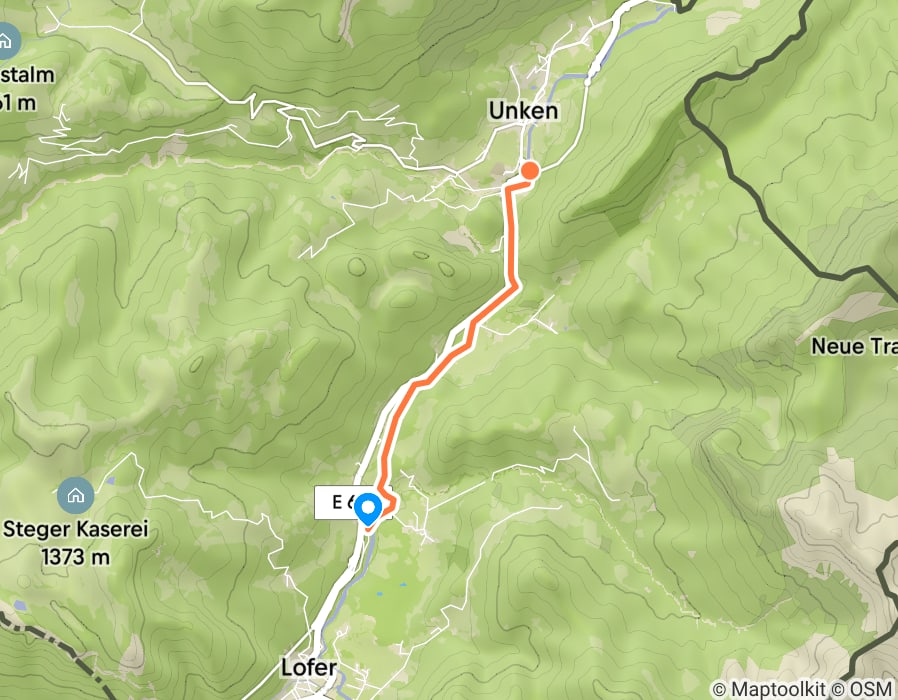 Karte der Tour