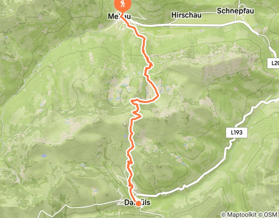 Karte der Tour