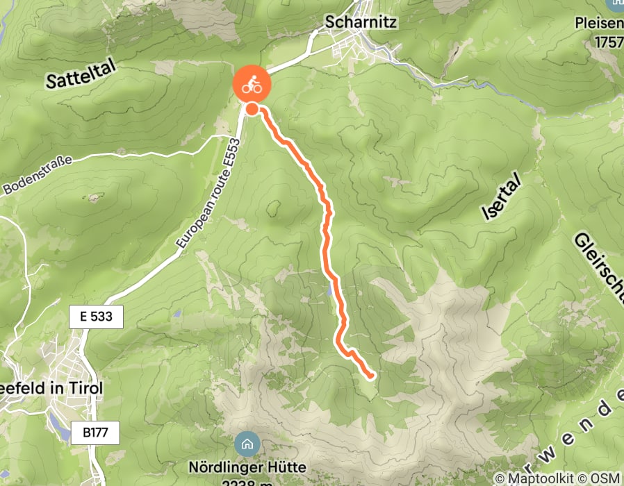 Karte der Tour