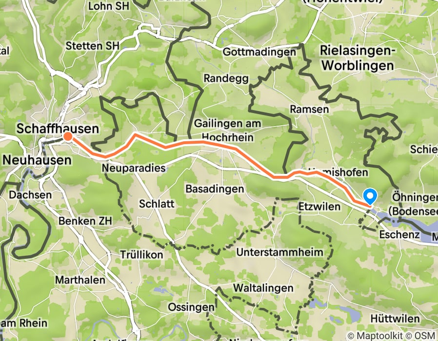 Karte der Tour