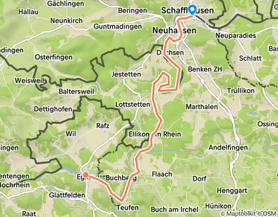 Karte der Tour