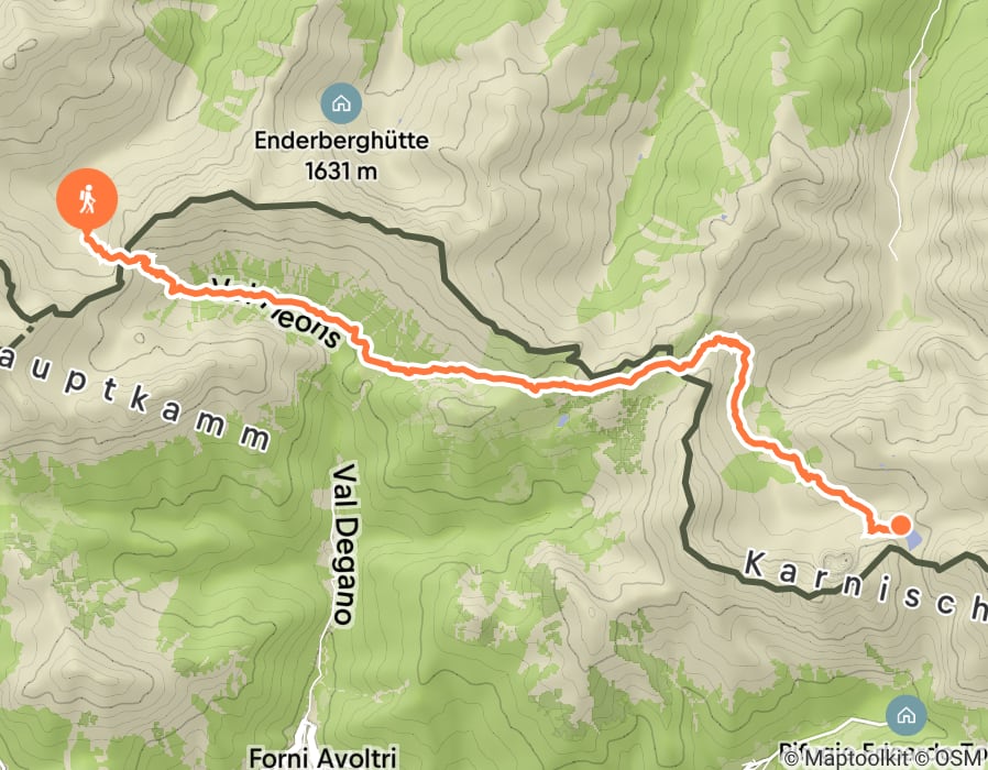 Karte der Tour