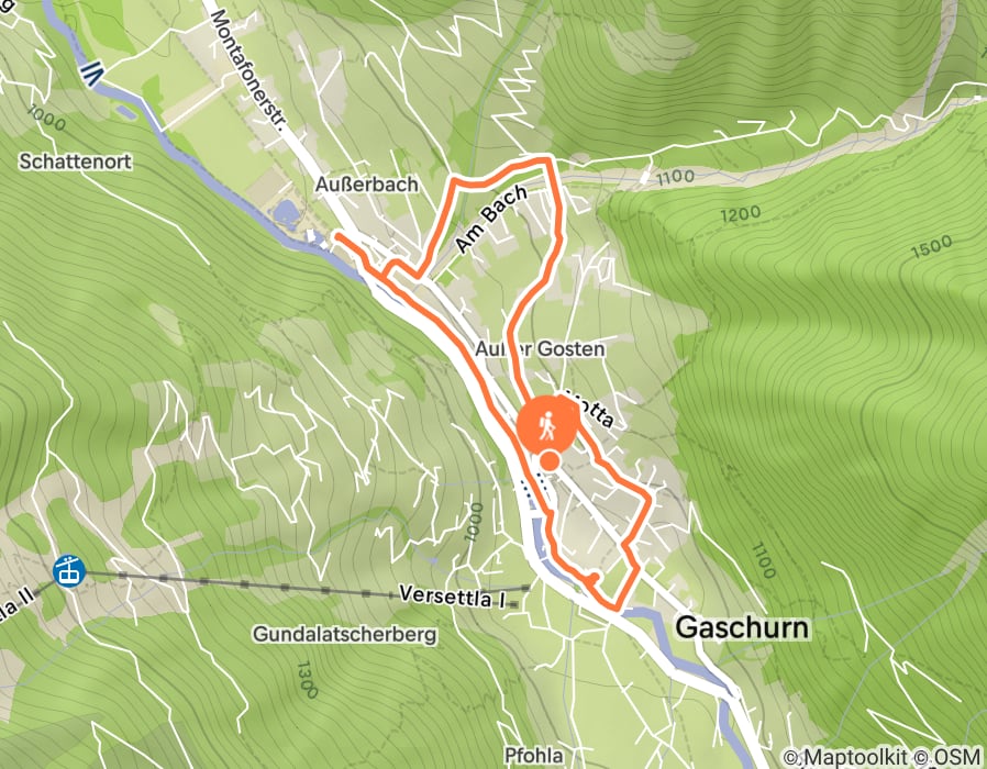 Karte der Tour