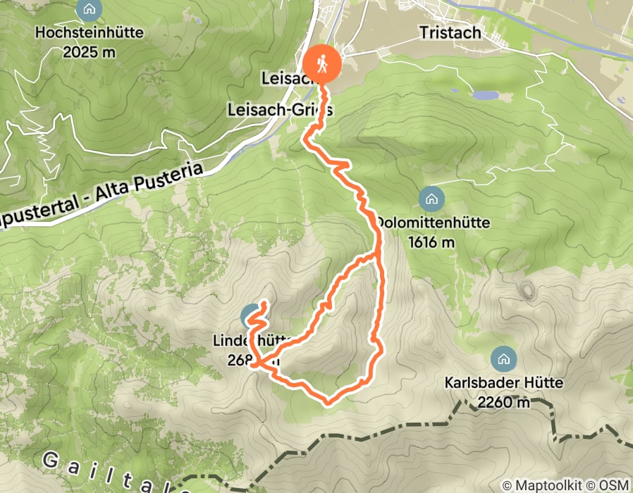 Karte der Tour