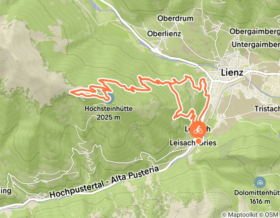 Karte der Tour