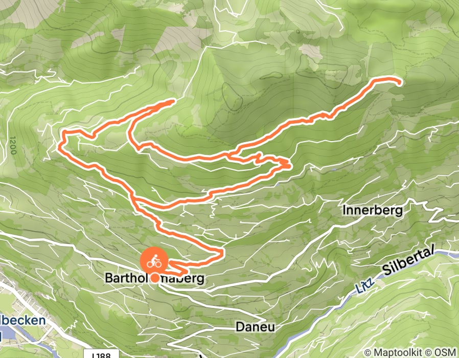 Karte der Tour