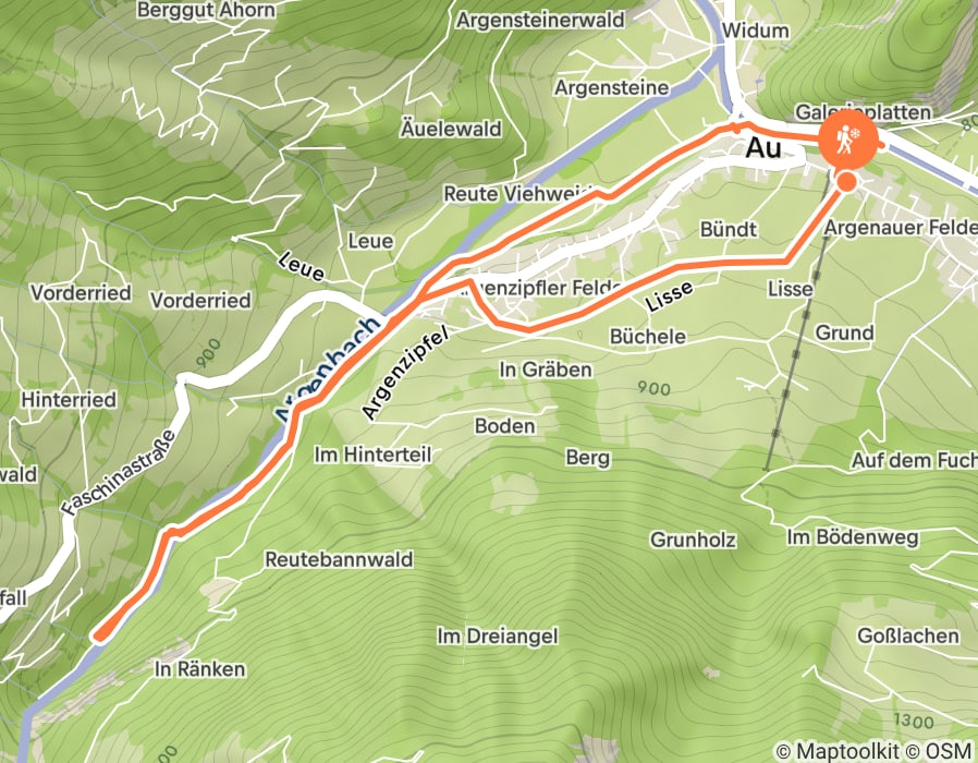 Karte der Tour