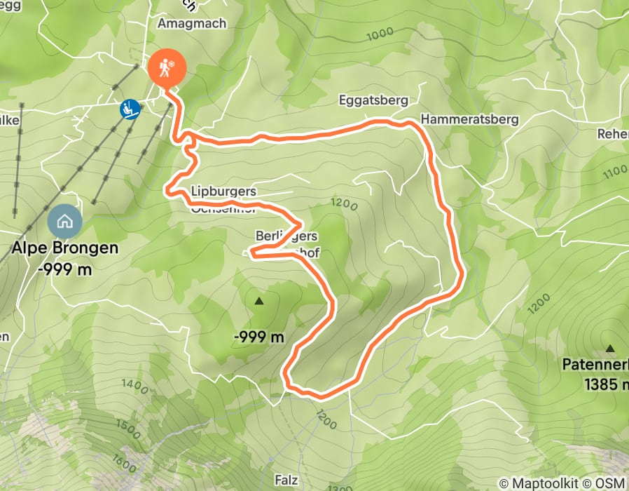 Karte der Tour