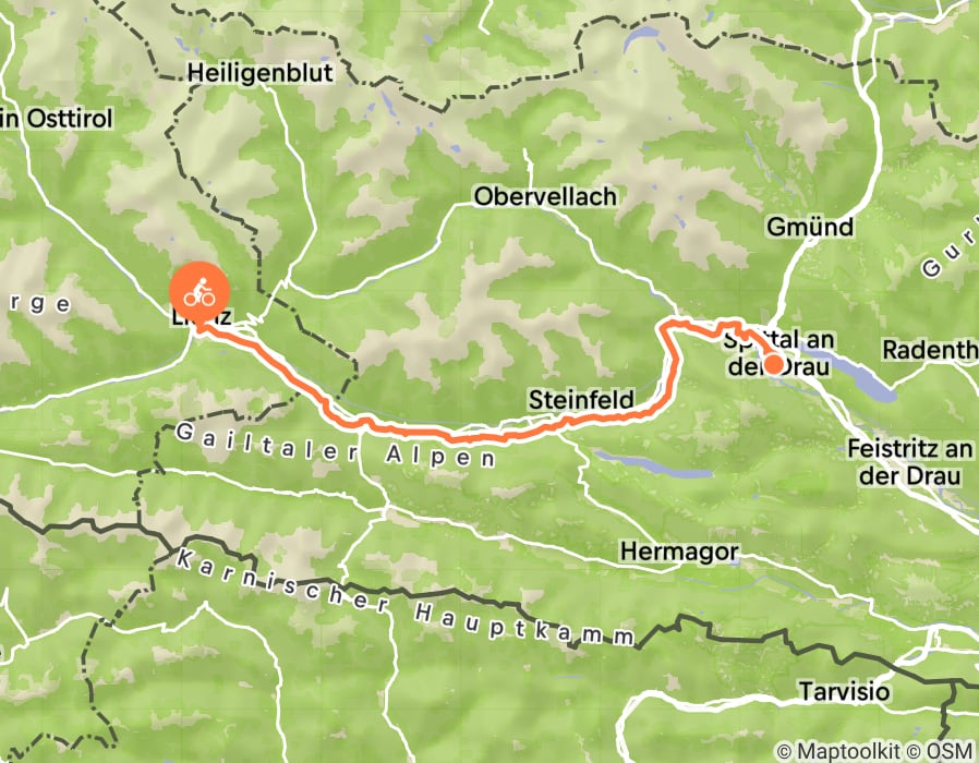 Karte der Tour