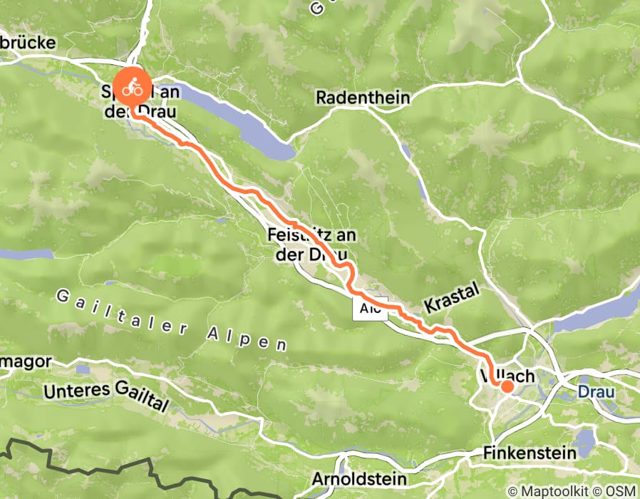 Karte der Tour