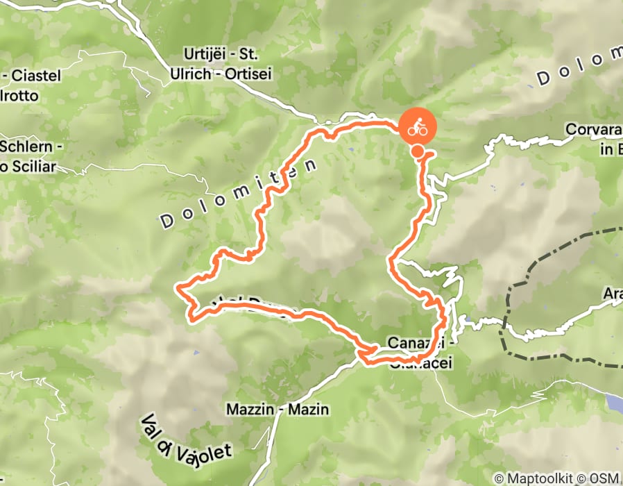 Karte der Tour