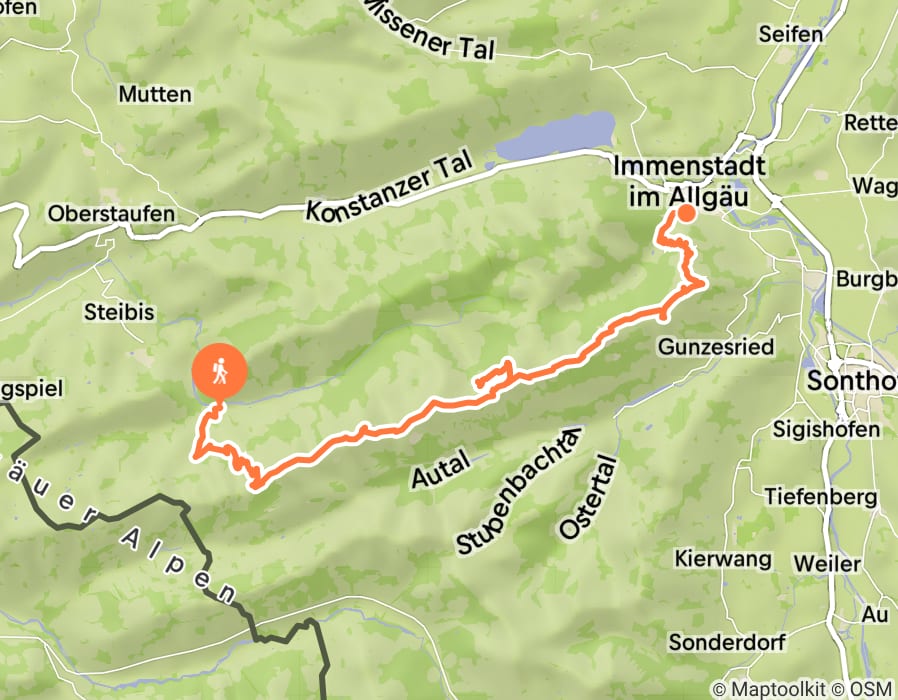 Karte der Tour