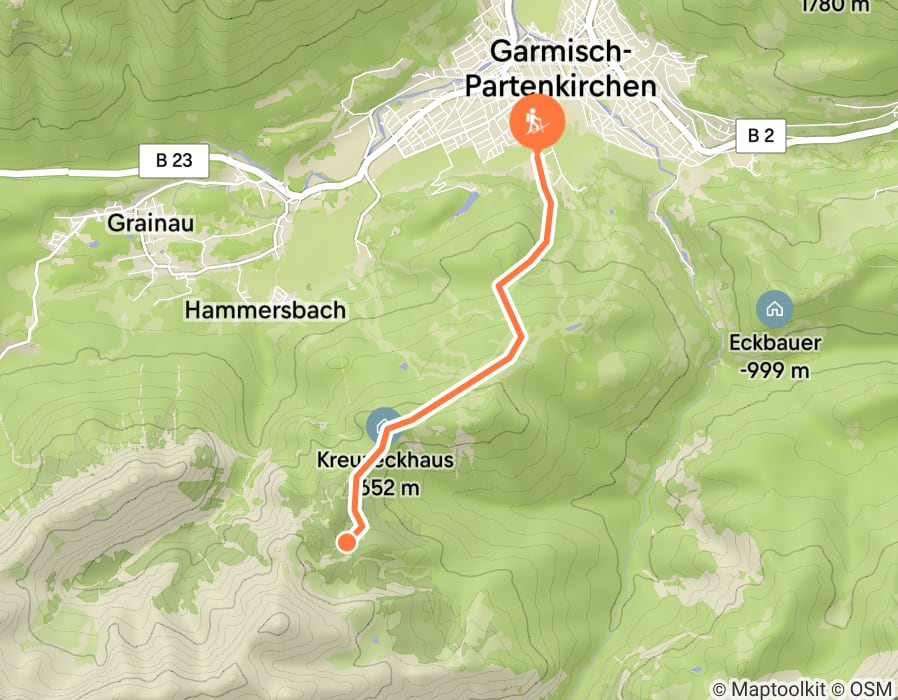 Karte der Tour