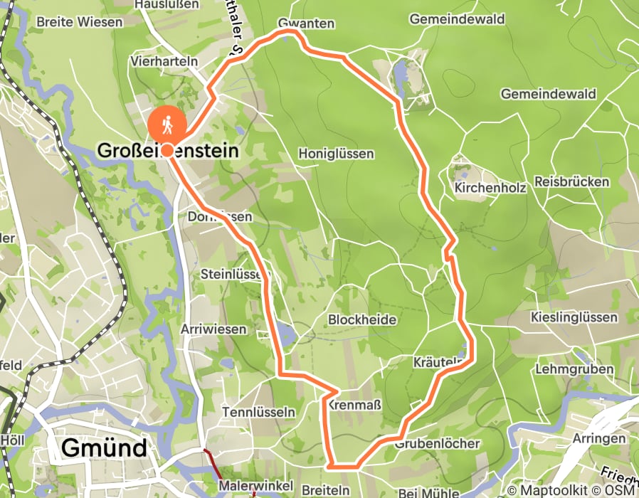 Karte der Tour
