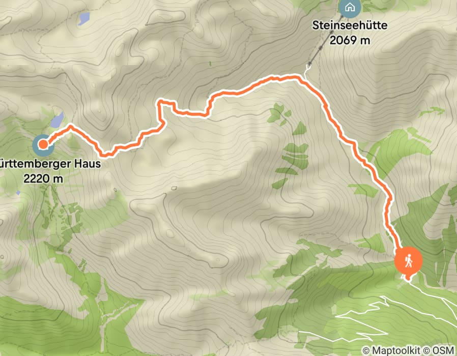 Karte der Tour