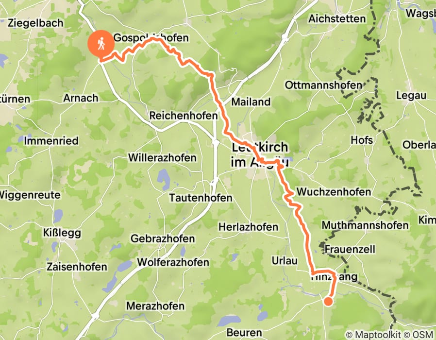 Karte der Tour