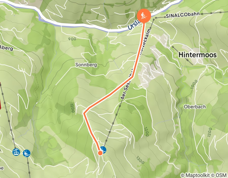 Karte der Tour